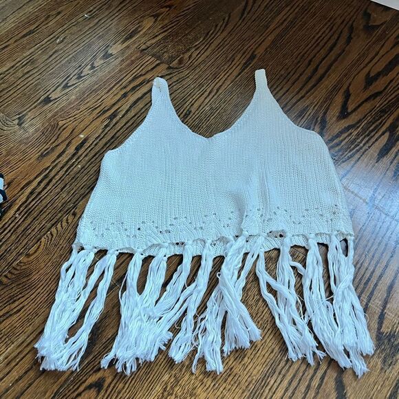 white crochet tank top - Picture 1 of 2